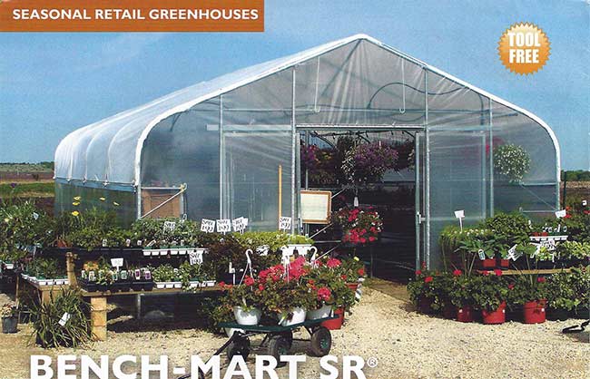 Bench Mart Sr. seasonal greenhouse