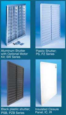 Fan shutter and panel poroducts
