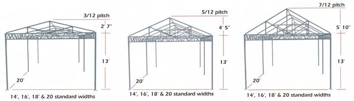 More W-Truss shade structure blueprints