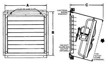 Slant wall housing mounting diagram