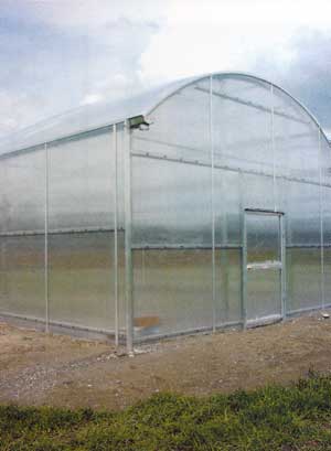 Image of Vinyl sheeting greenhouse walls materials