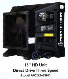 16" HD Direct Drive Three Speed Port-a-Cool