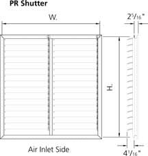 PR plastic shutter