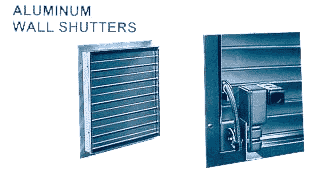 Aluminum wall shutters