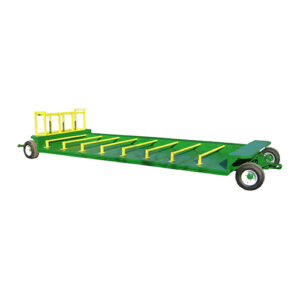 Four-Wheel Steering Tracking Trailer for Transportation Carts